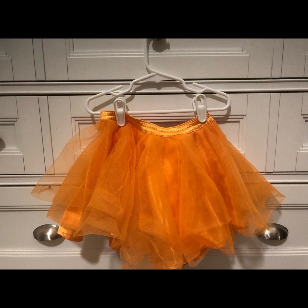 Orange Tulle Gymboree Skirt 4T